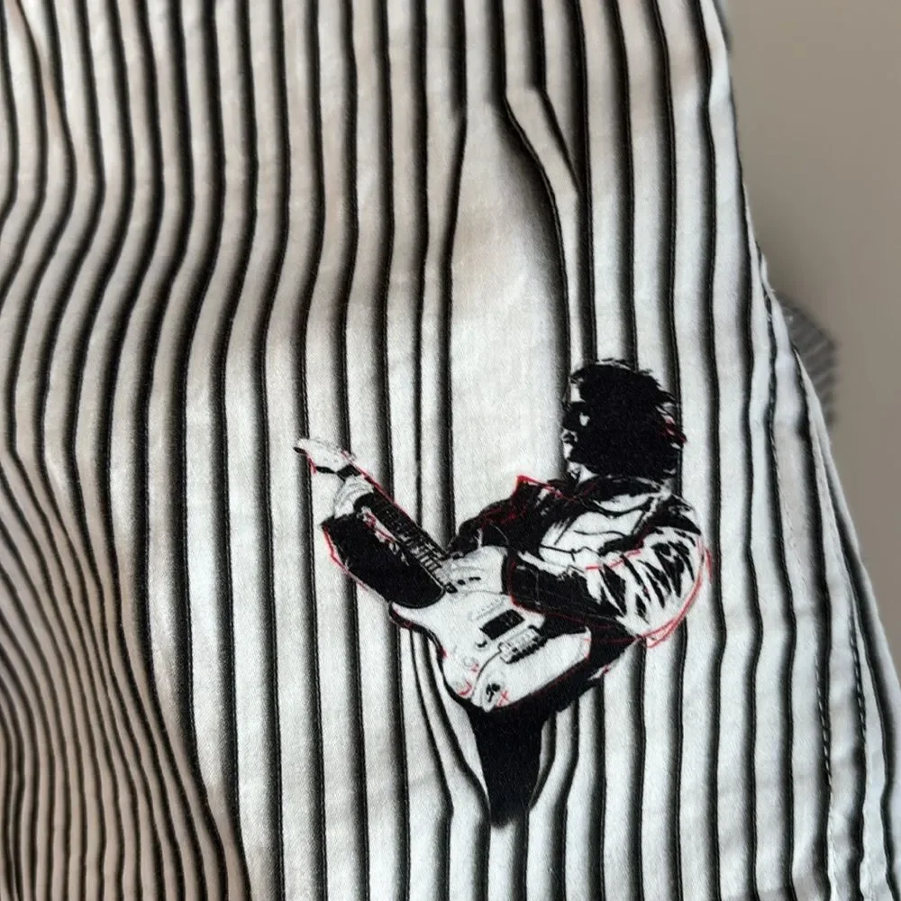 Robert Graham Men’s GUITAR RIFF Rock Star Medium Classic Fit button down EUC!